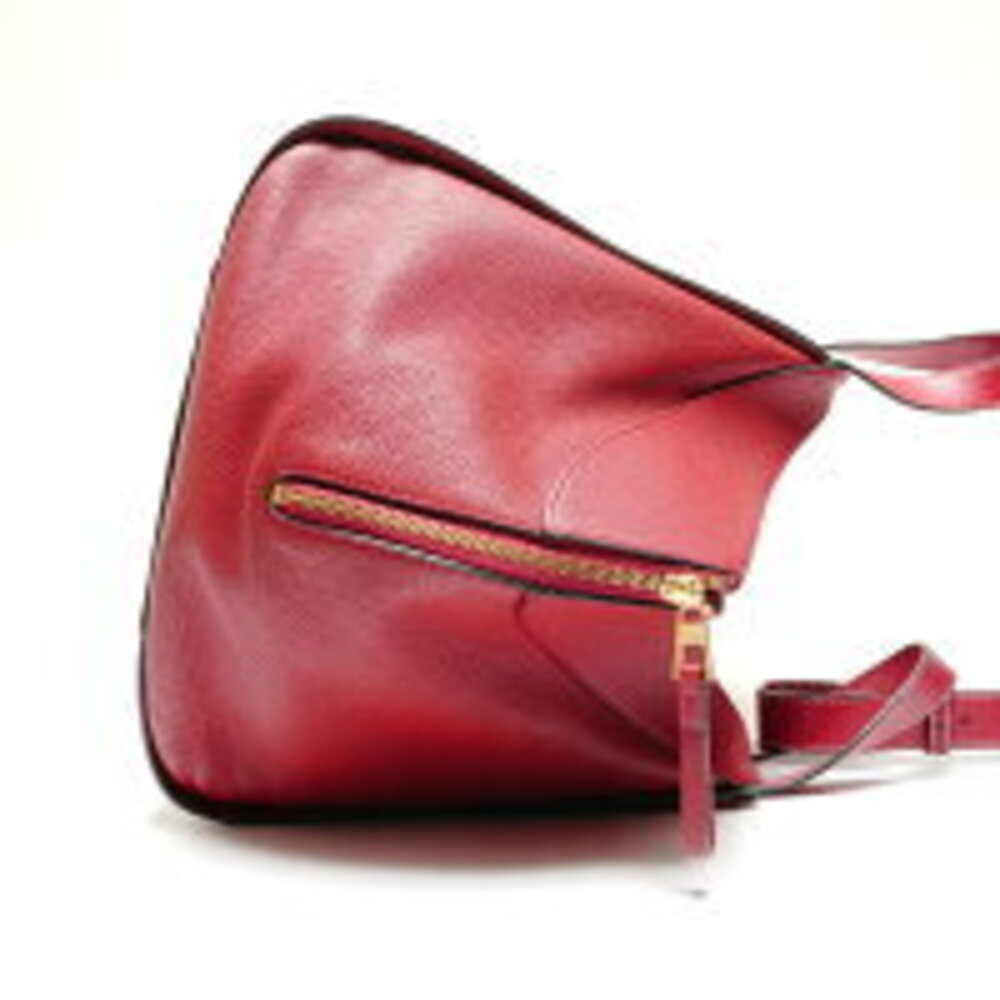 LOEWE Hammock Leather Shoulder Bag Red - Picture 4 of 13